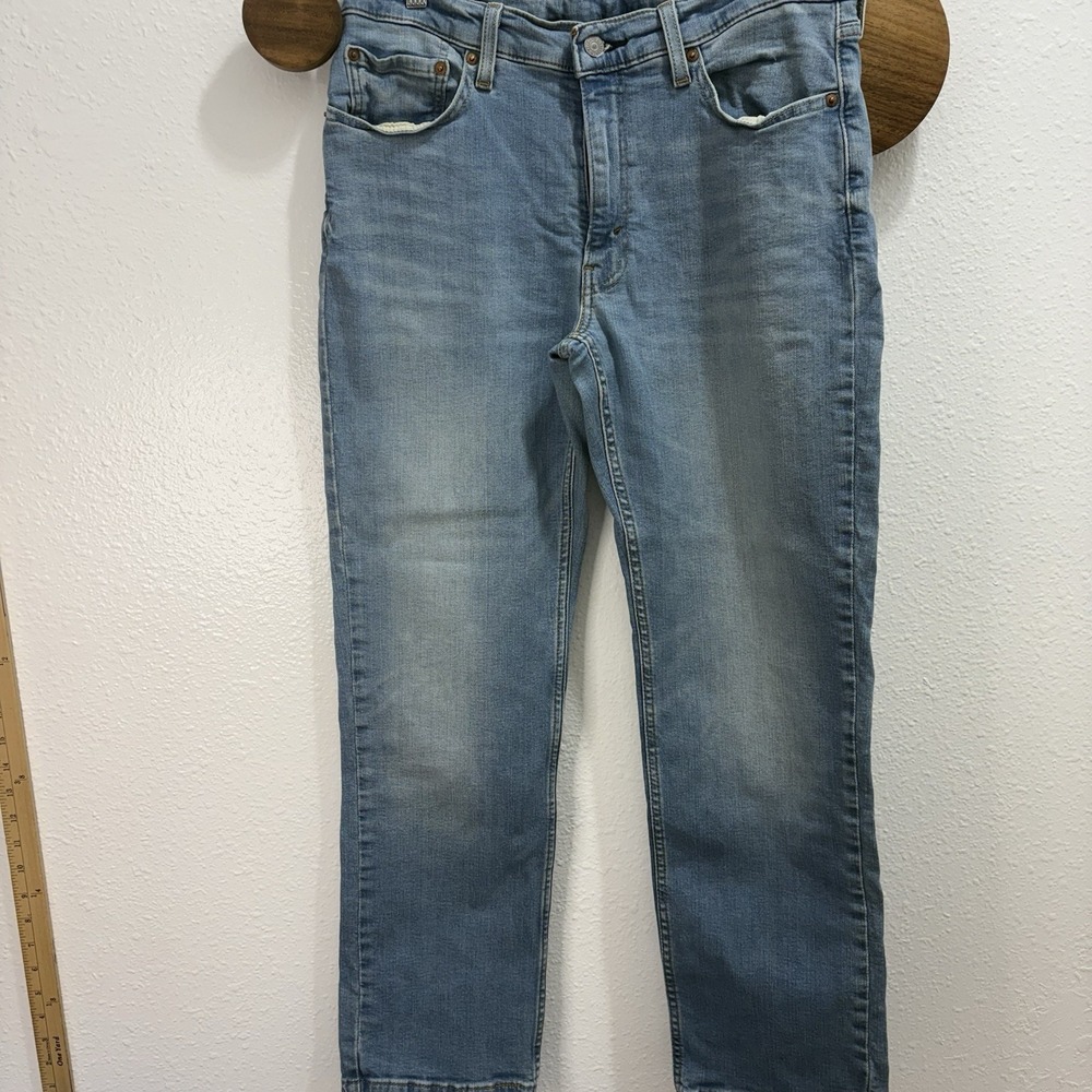 Levi's Men's 514 Straight Slim Jeans Light Wash Blue Denim 32 x 28.5
